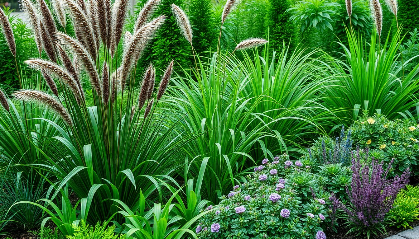 Natursteinterrasse mit Bepflanzung und Sichtschutzelementen von Grünwerk